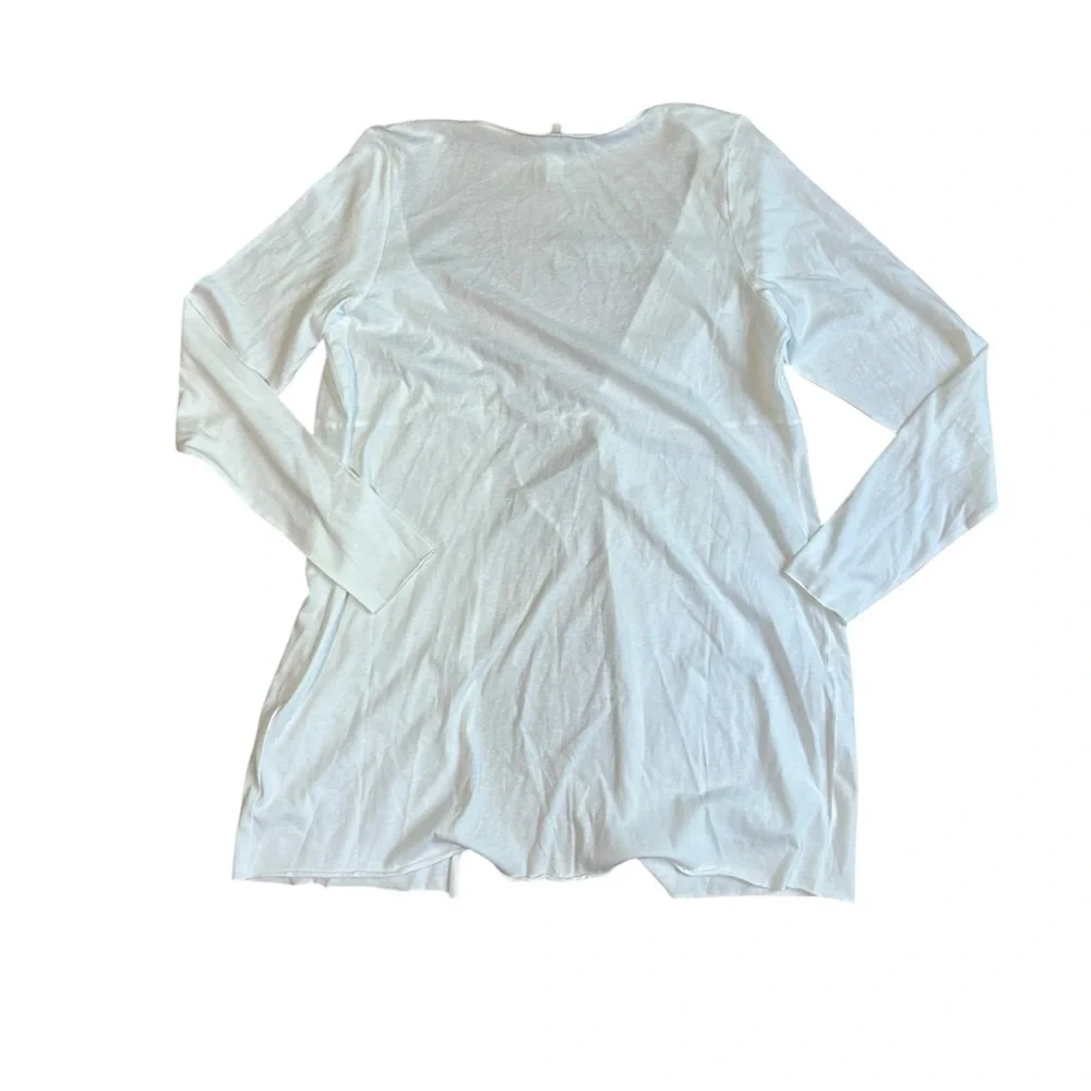 Skims Cotton Cover-Up Tie Front Top‎ White Size XL